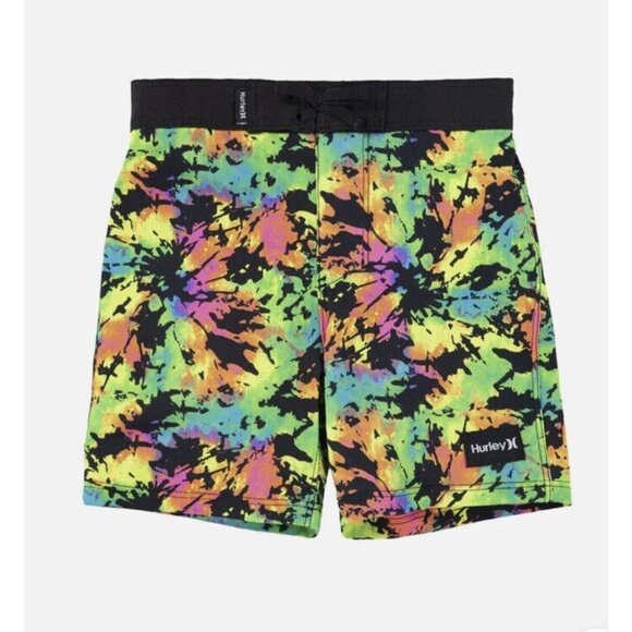 Hurley Splatter Dye Board Shorts NWT Size 28/16 - Picture 1 of 9